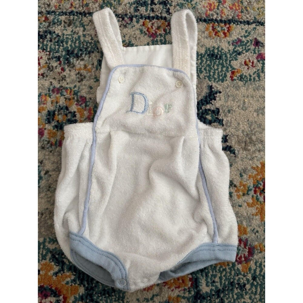 Vintage 90s Baby Dior Terrycloth Romper